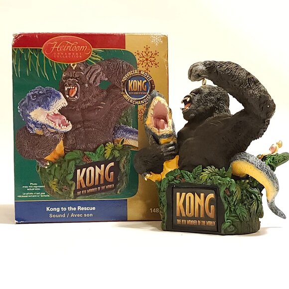 2006 Carlton Cards "Kong to the Rescue" Christmas ornament KING KONG ORNAMENT - Picture 1 of 12